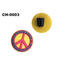 Cheap 3D Rubber Patch Custom Charm for Kids Clog